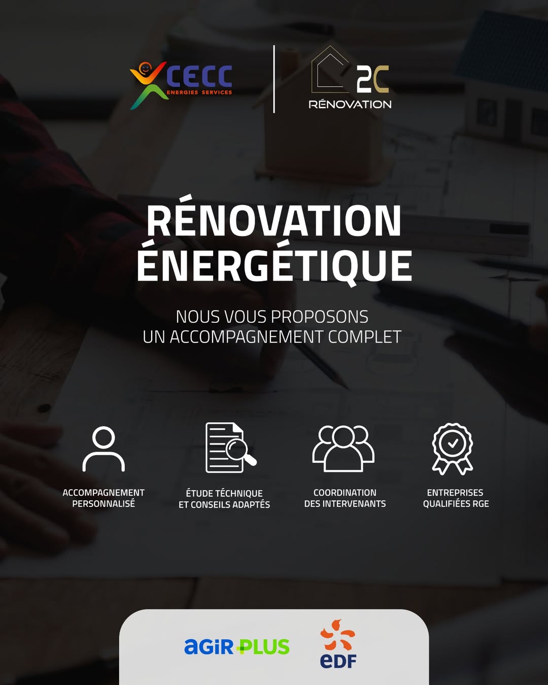 2C Rénovation et CECC s'associent pour vos projets de rénovation énergétique.
