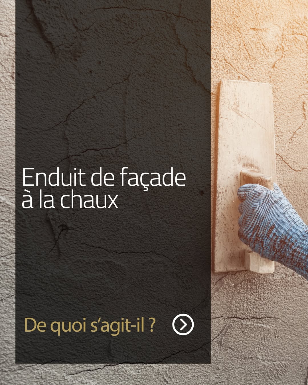 Enduit de façade à la chaux